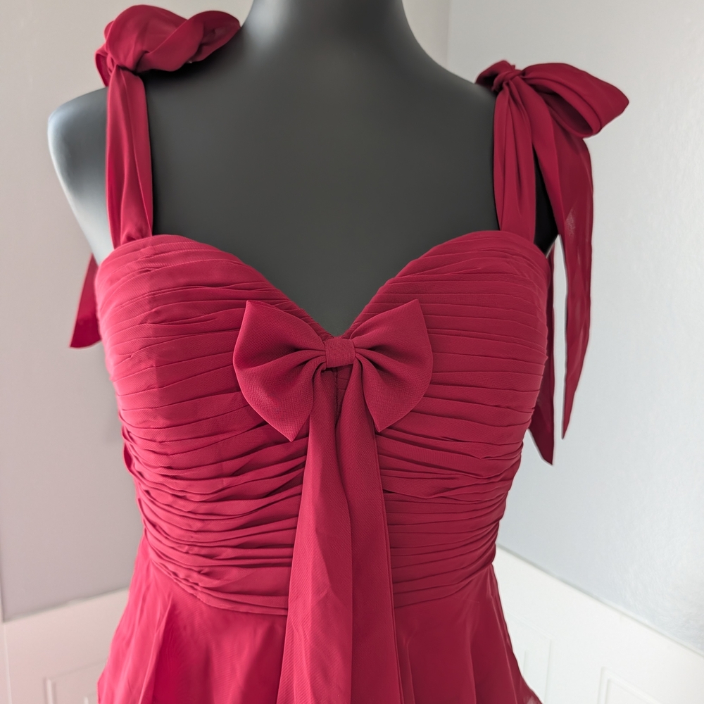 Source Unknown Ruby Maxi Dress with Bow Straps